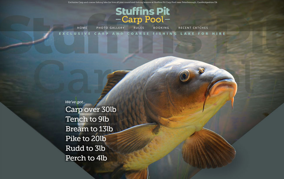 Carp Fishing Venue website
