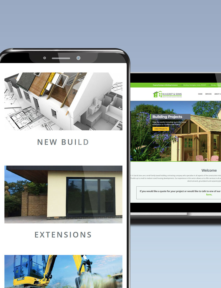 M H East & Sons website