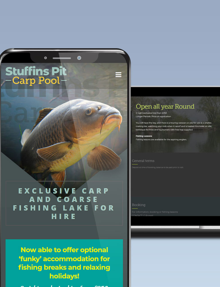Stuffins Pit Carp Pool website